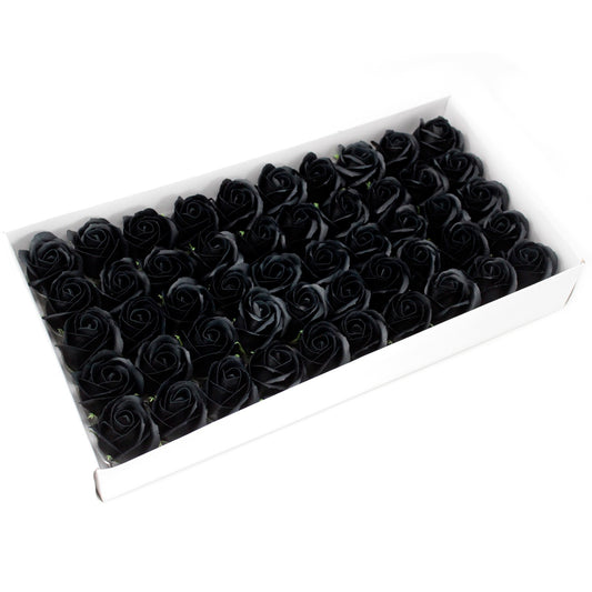 Fleur artisanale déco moyenne - Noir