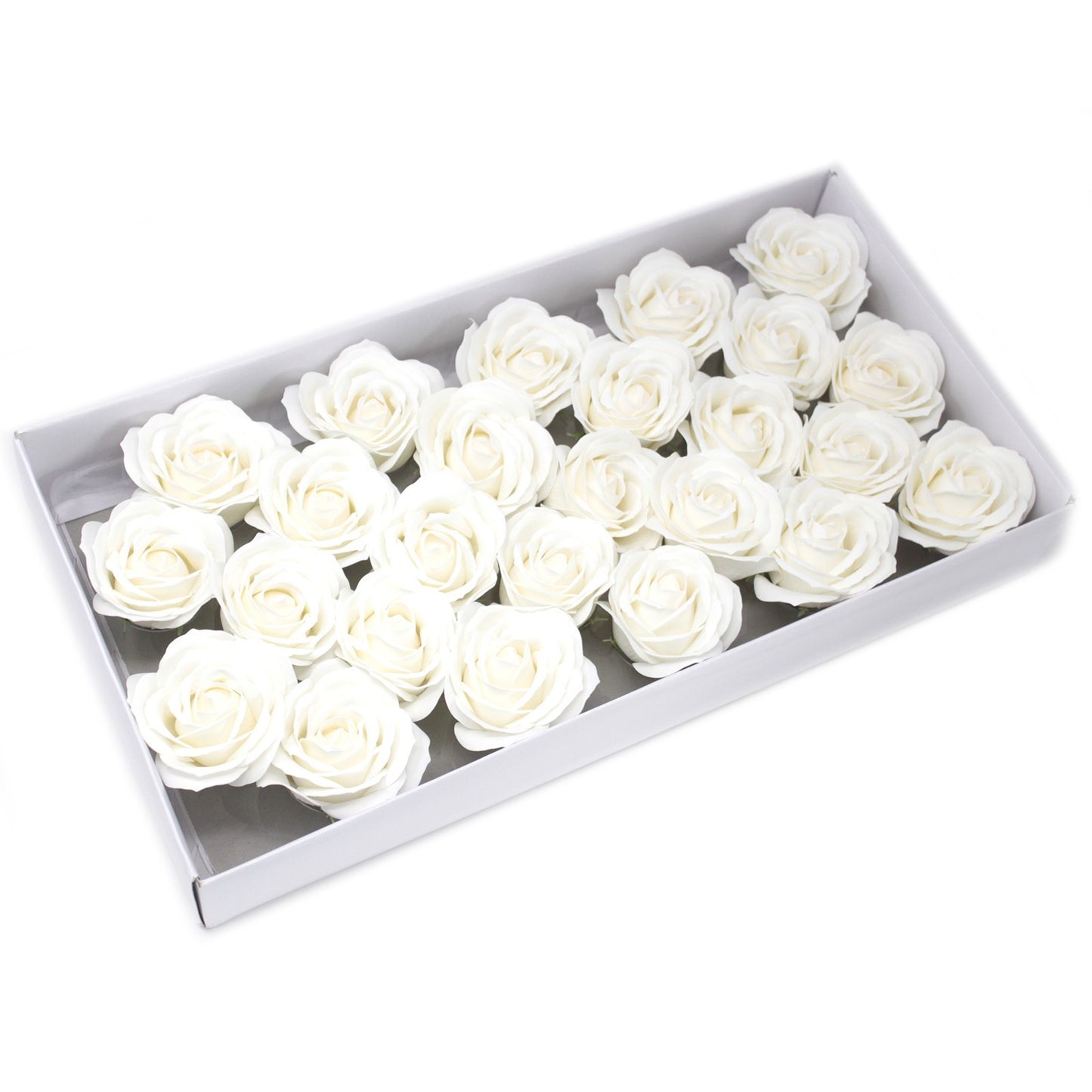 Grande fleur artisanale décorative - blanche
