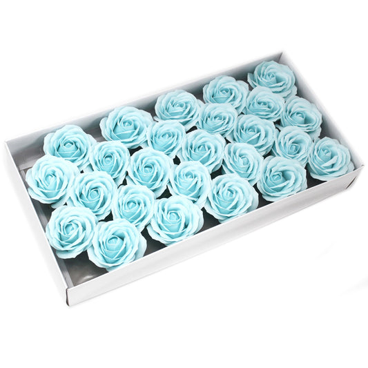 Grande fleur décorative artisanale - Bleu bébé