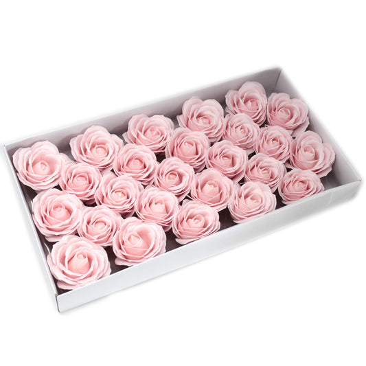 Grande fleur artisanale décorative - rose bébé