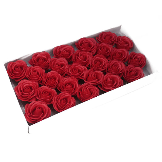 Grande fleur décorative artisanale - Rouge