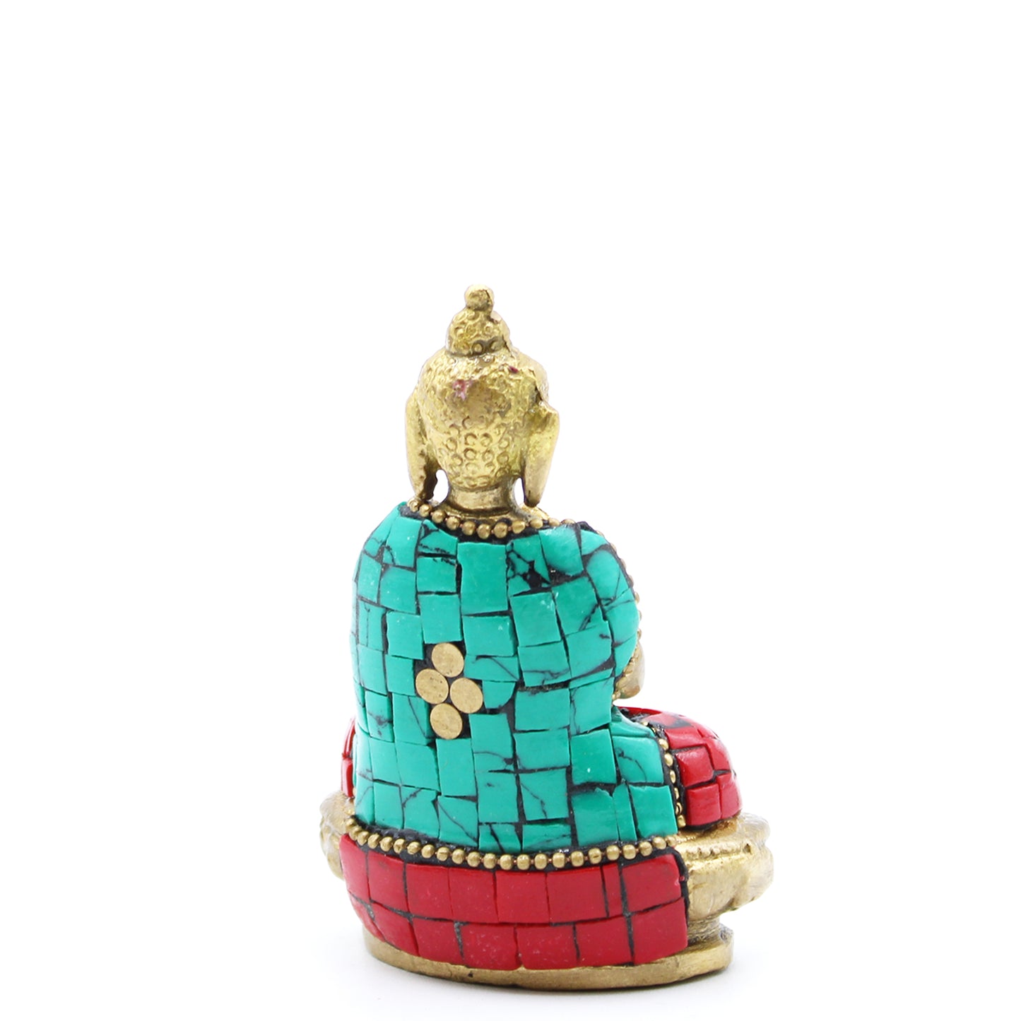 Figurine de Bouddha en laiton - Bénédiction - 7,5 cm