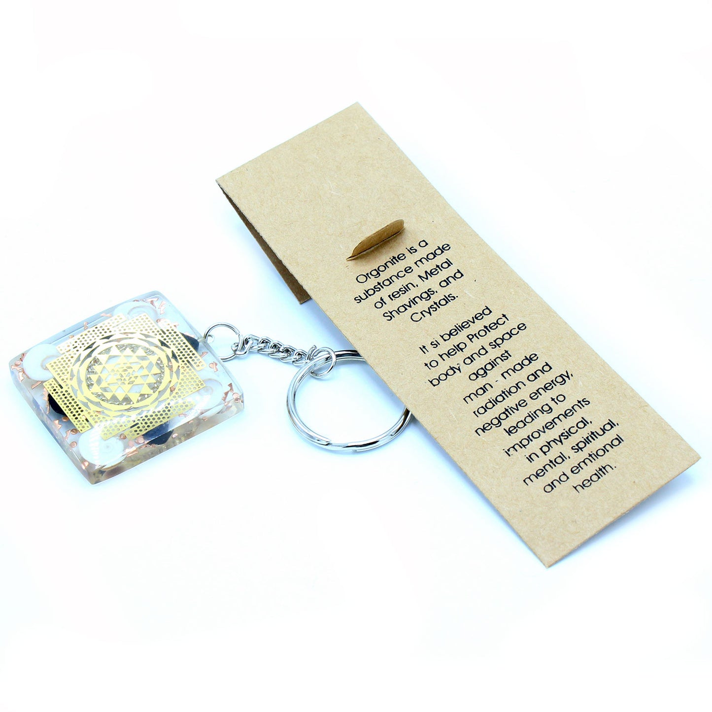 Porte-clés Orgonite Power - Tourmaline Home Protector