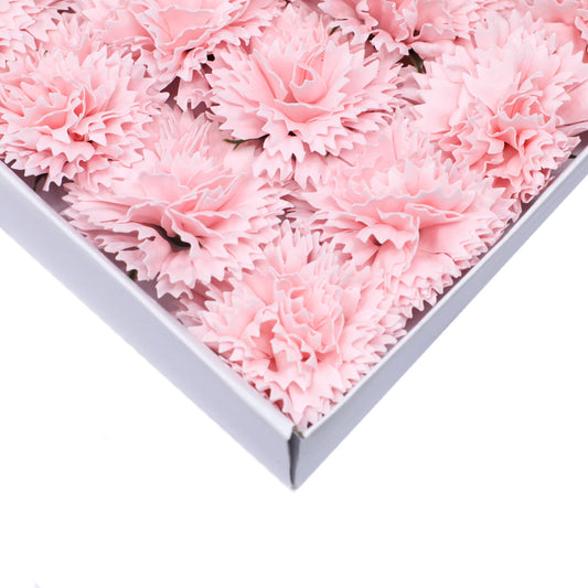 Fleurs de savon artisanales - Œillets - Rose