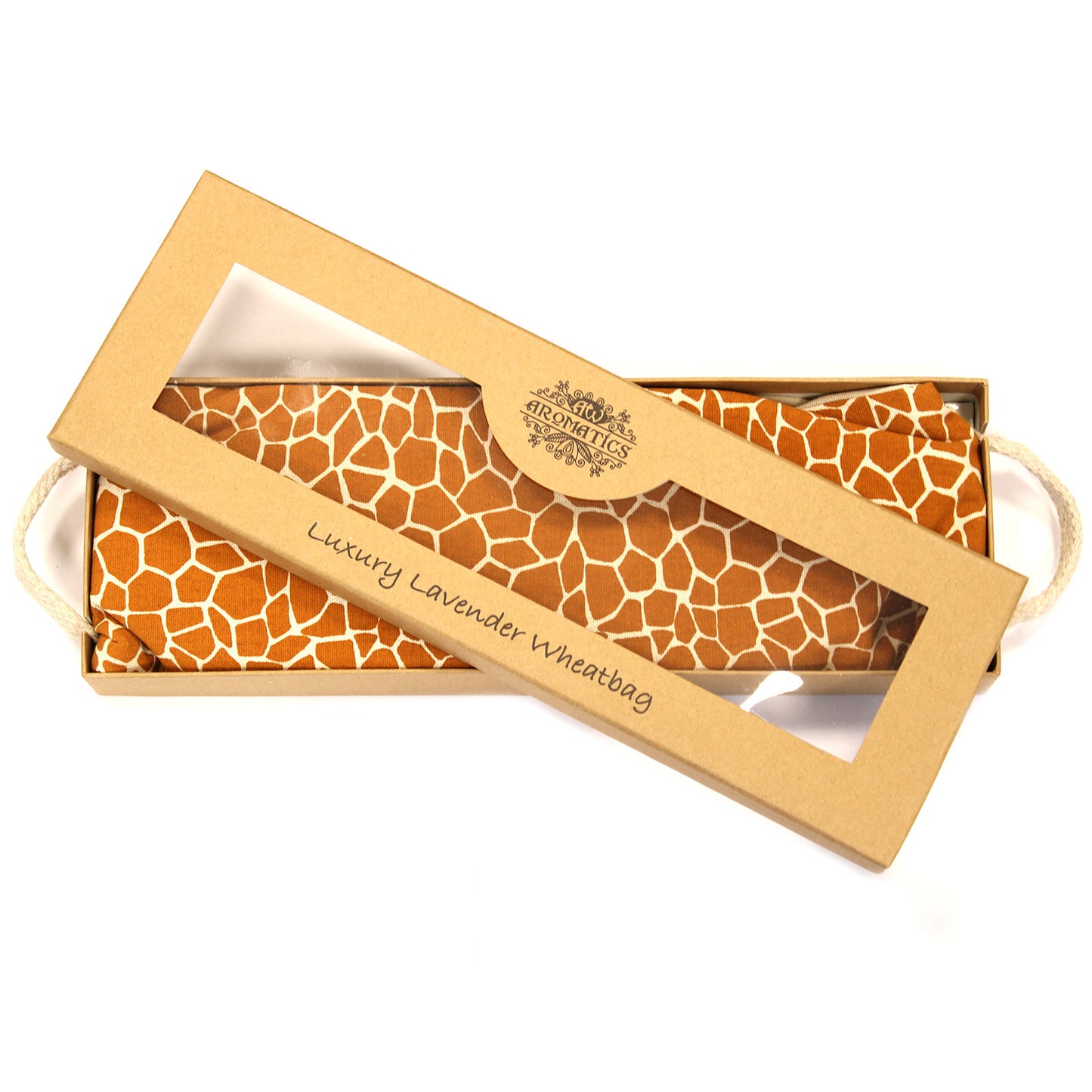 Sachet de blé lavande dans un coffret cadeau - Girafe de Madagascar