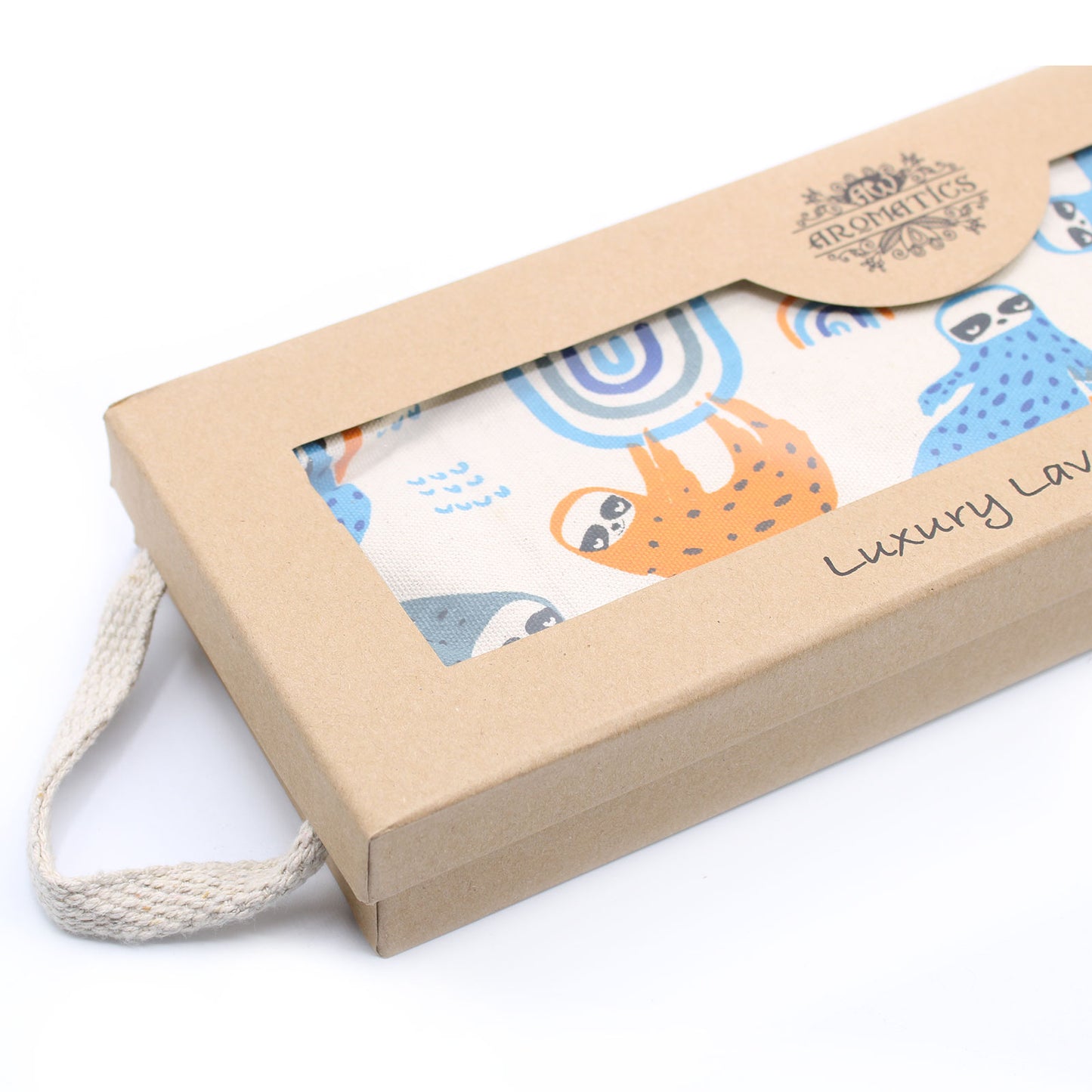 Sachet de blé lavande dans un coffret cadeau - Paresseux