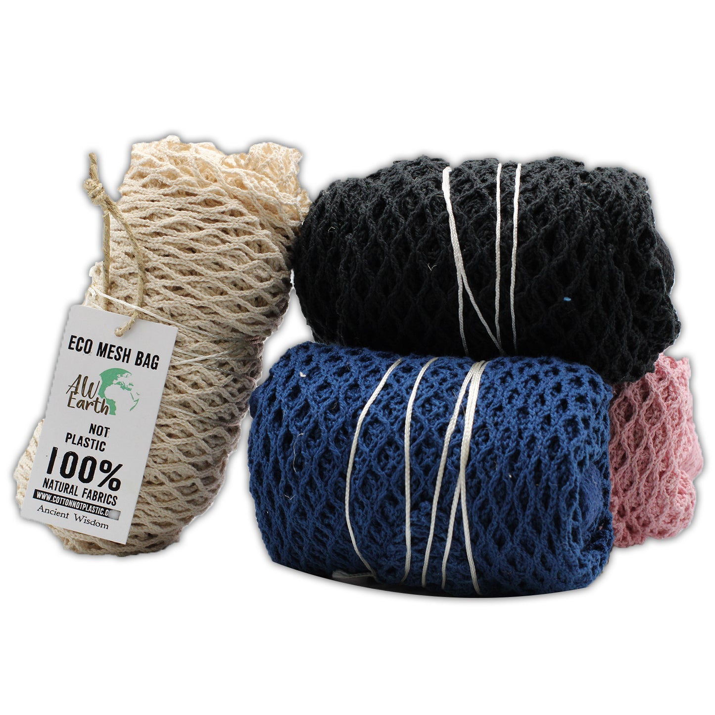 Sac en maille pur coton - Denim