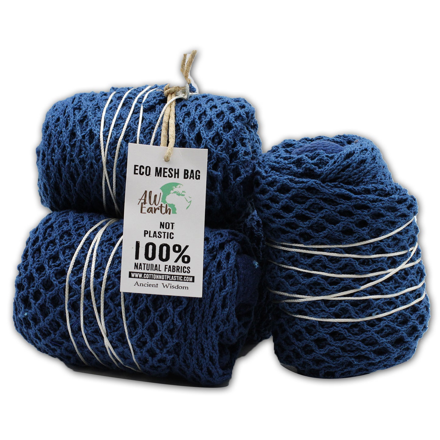 Sac en maille pur coton - Denim