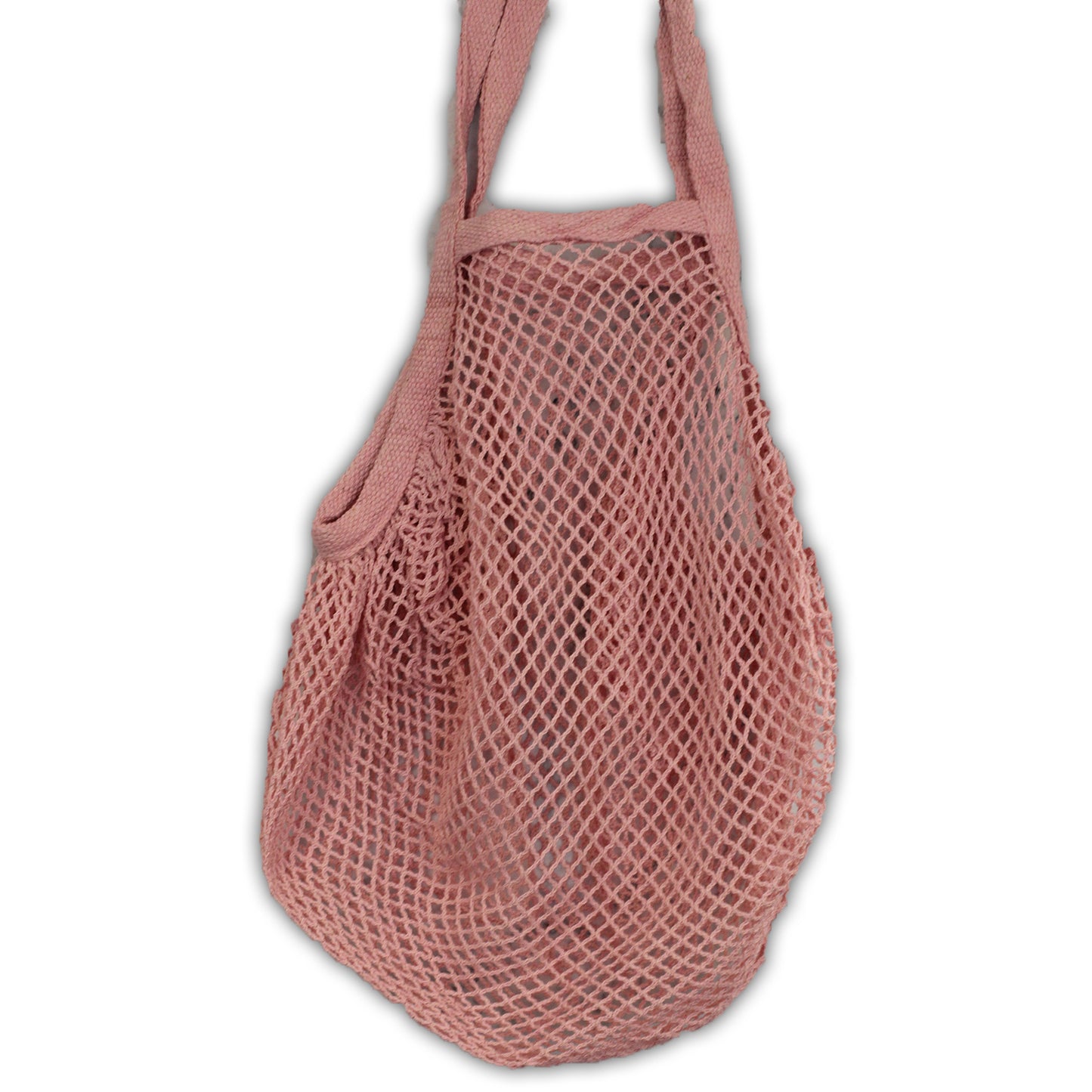 Sac en maille de coton pur - Rose