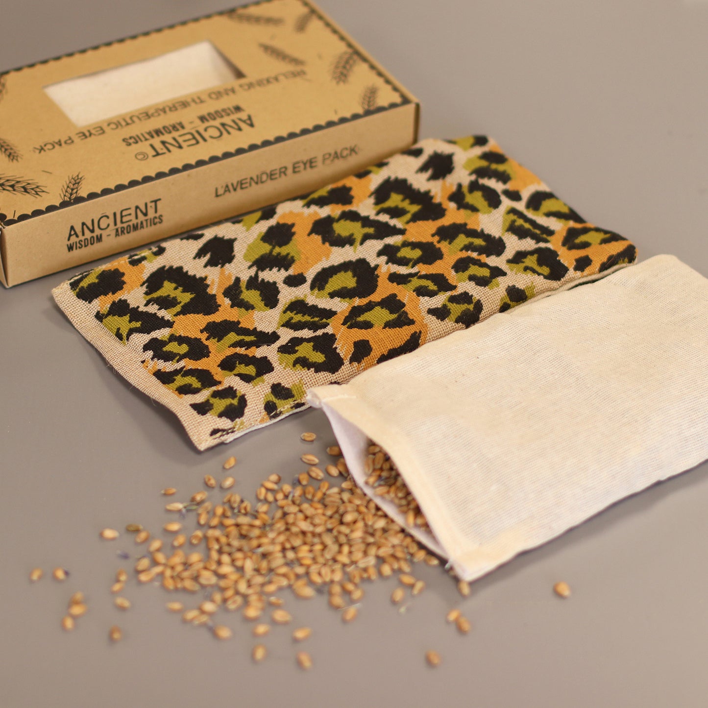 Coussin pour les yeux en coton naturel avec lavande et jujube dans un coffret cadeau - Leonardo Nocturno