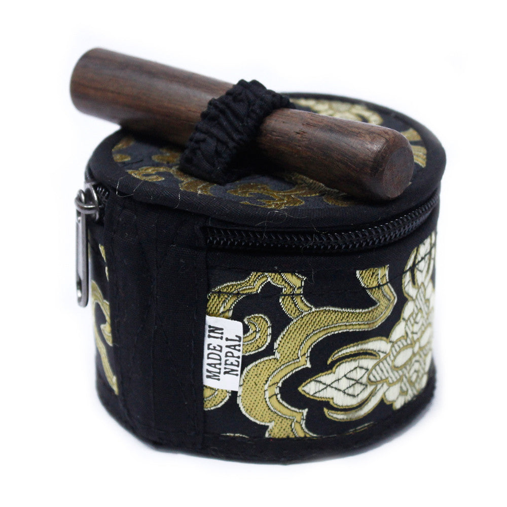 Coffret cadeau mini bol chantant tibétain - Noir