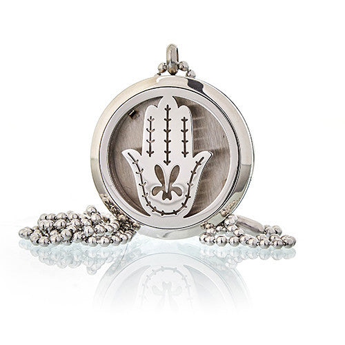 Collier diffuseur d'aromathérapie 30 mm - Main de Fatima