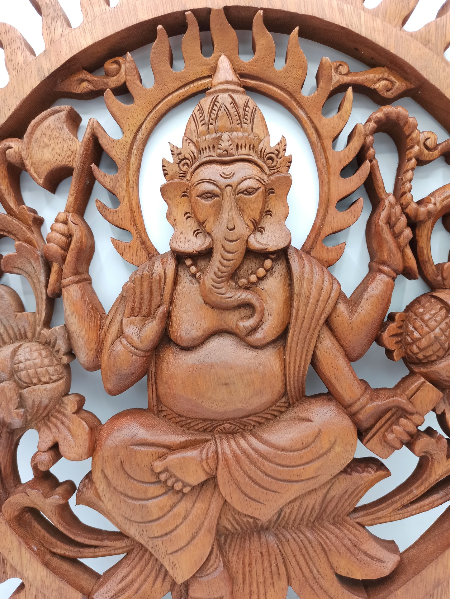 Panneau en bois - Ganesh 40cm