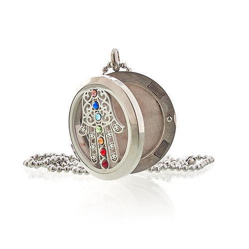 Collier d'aromathérapie - Chakra Hamsa - 30 mm