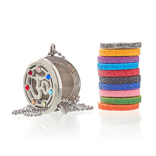 Collier d'aromathérapie - Chakra OM - 30 mm