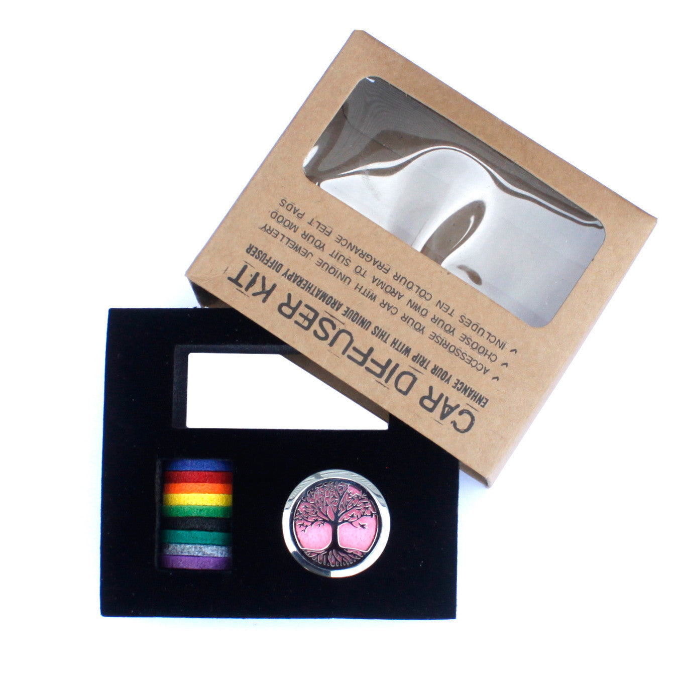 Kit diffuseur pour voiture - Fleur de vie - 30 mm