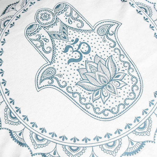 Coussin Mandala Hamsa - 60x60cm - Vert