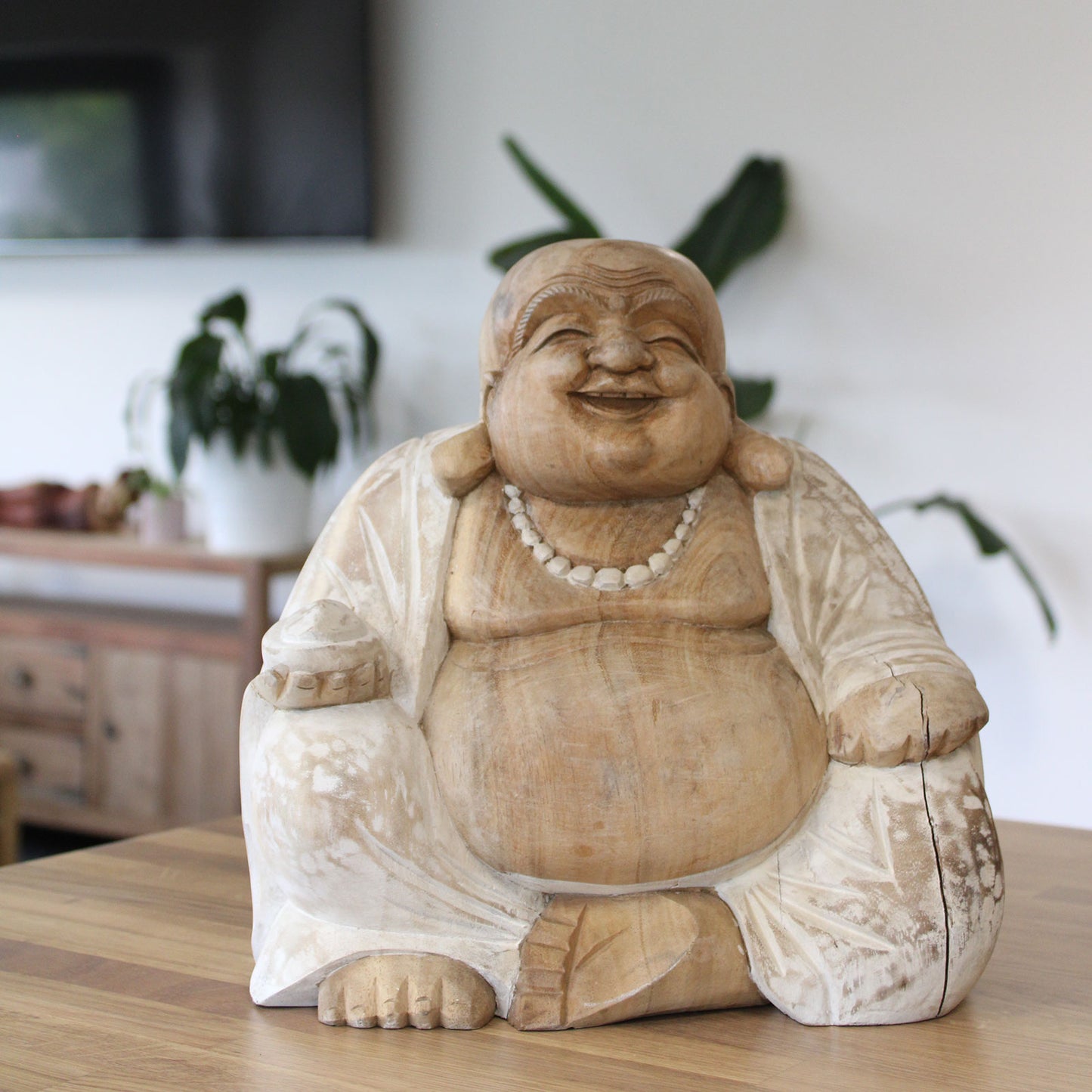 Bouddha heureux - Blanchi 30 cm