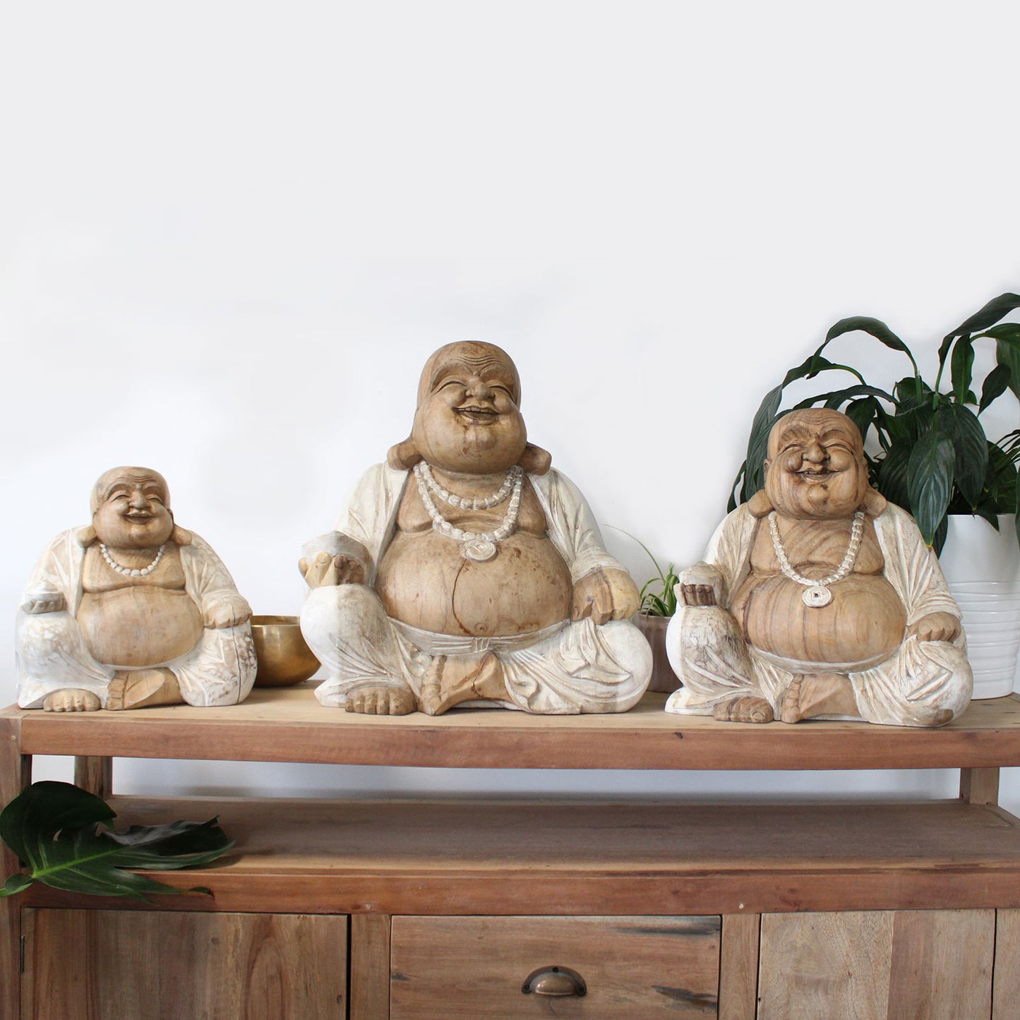Bouddha heureux - Blanchi 40 cm