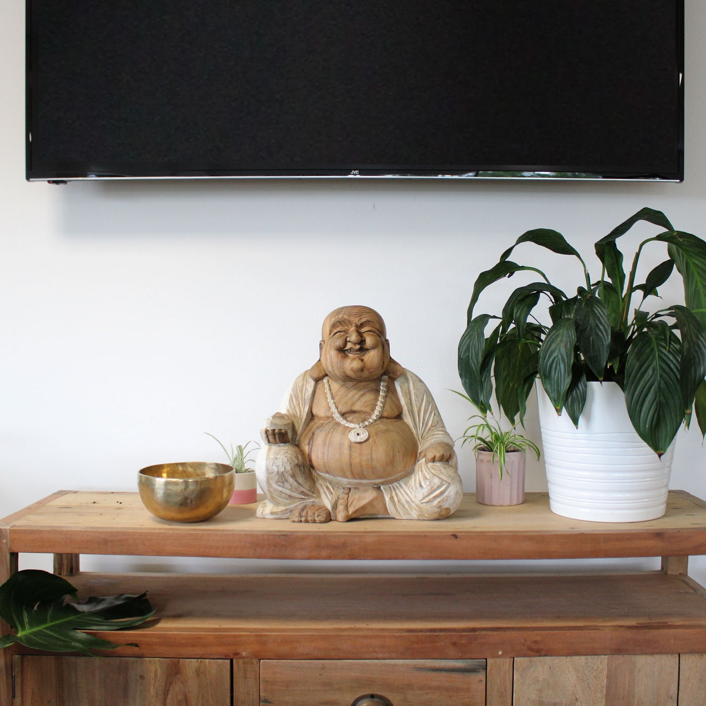 Bouddha heureux - Blanchi 40 cm