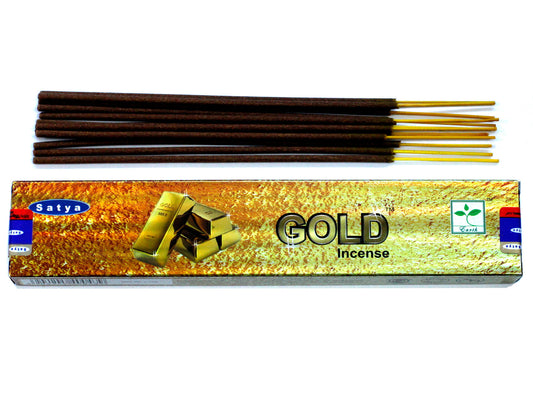 Bâtonnets d'encens Satya 15 g - Or