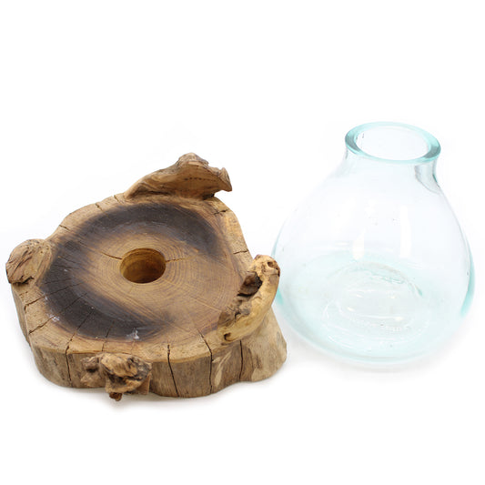 Grand aquarium en verre fusionné - 32 cm