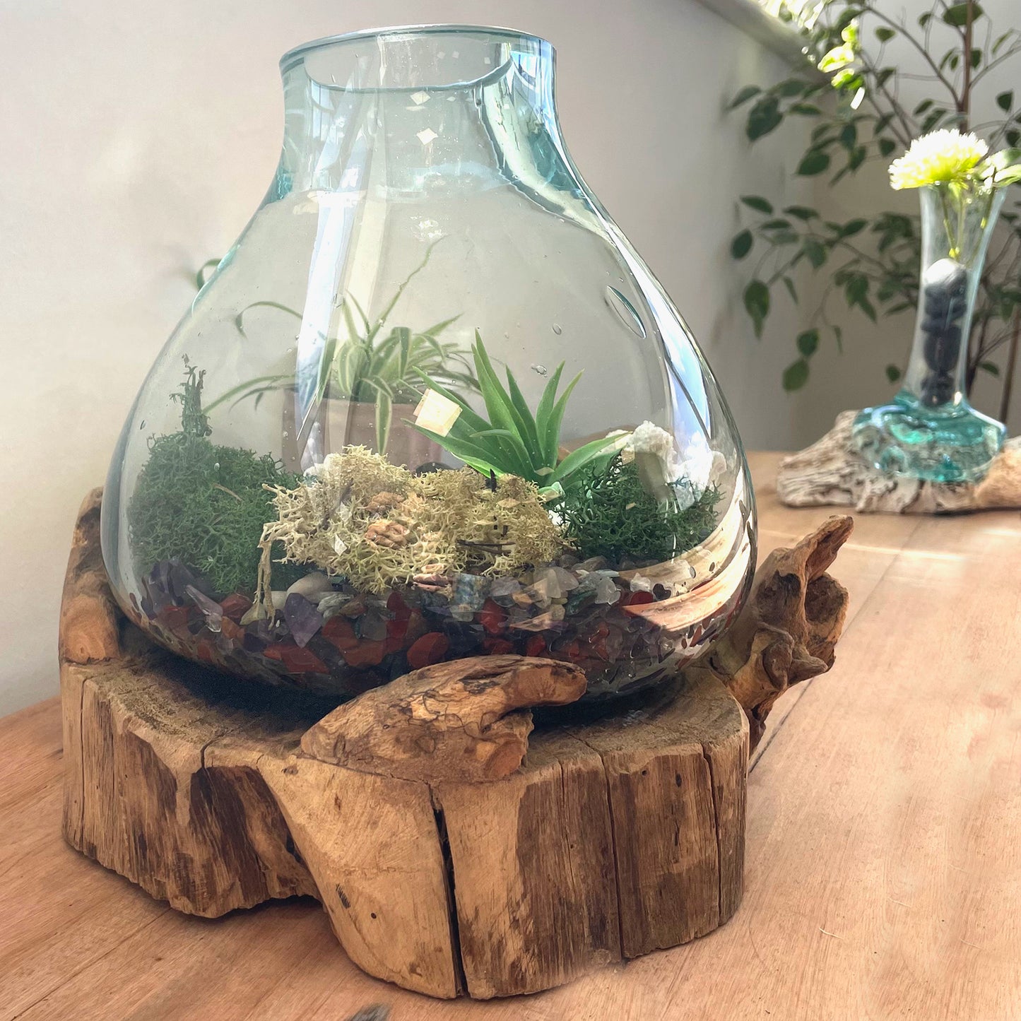 Grand aquarium en verre fusionné - 32 cm