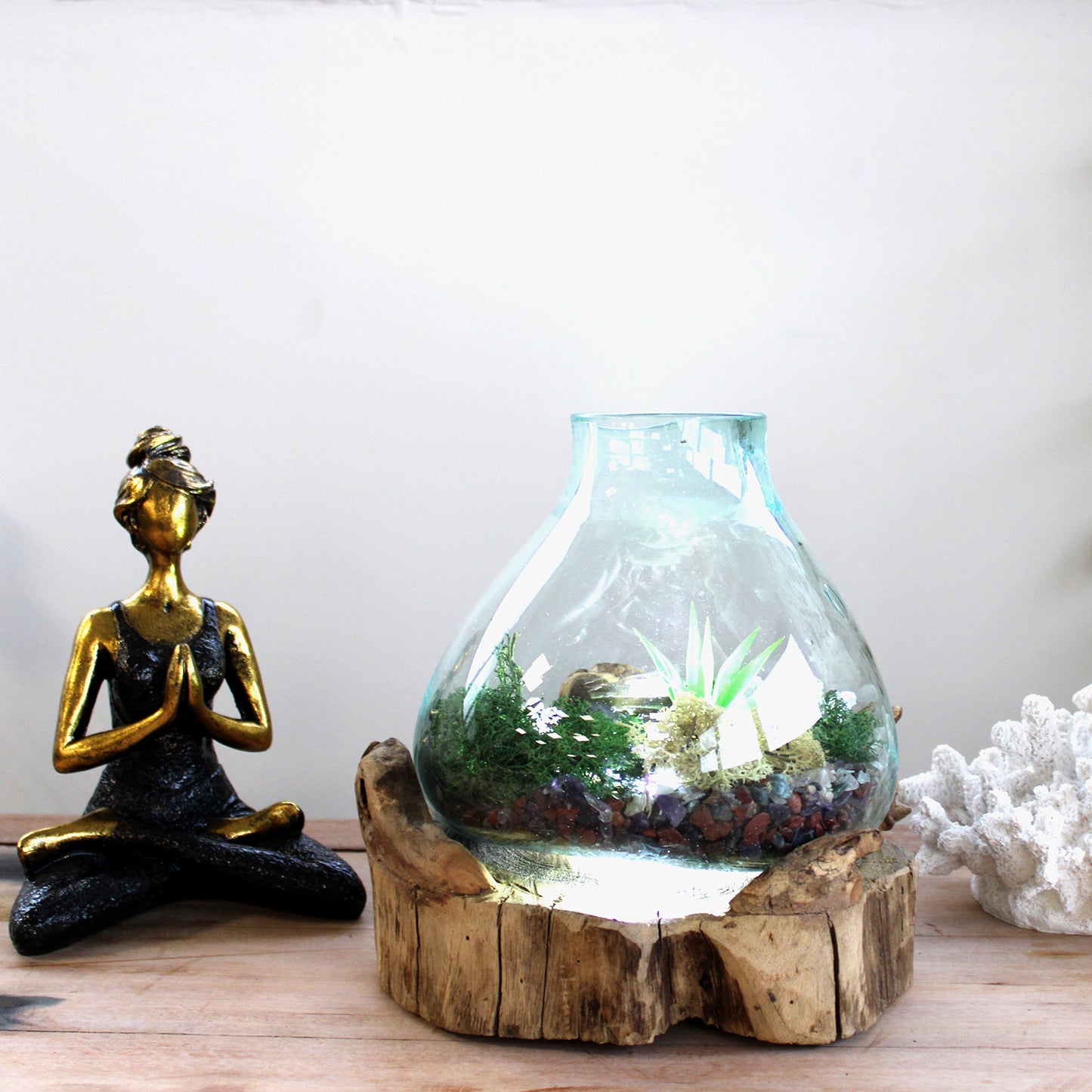 Grand aquarium en verre fusionné - 32 cm