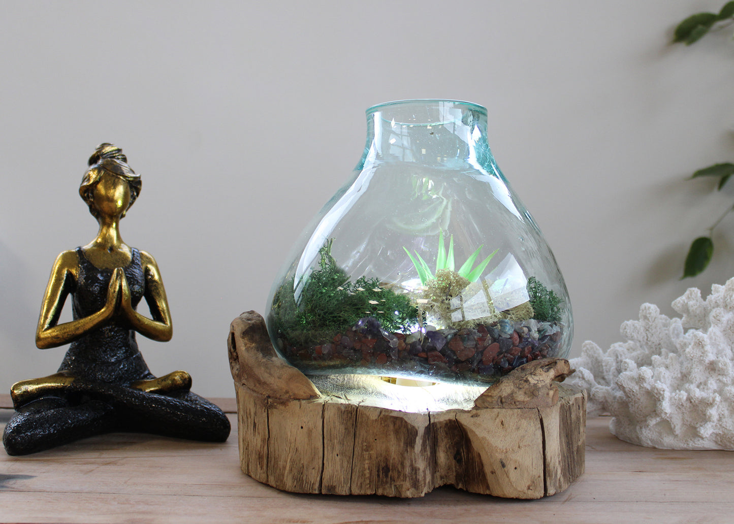Grand aquarium en verre fusionné - 32 cm