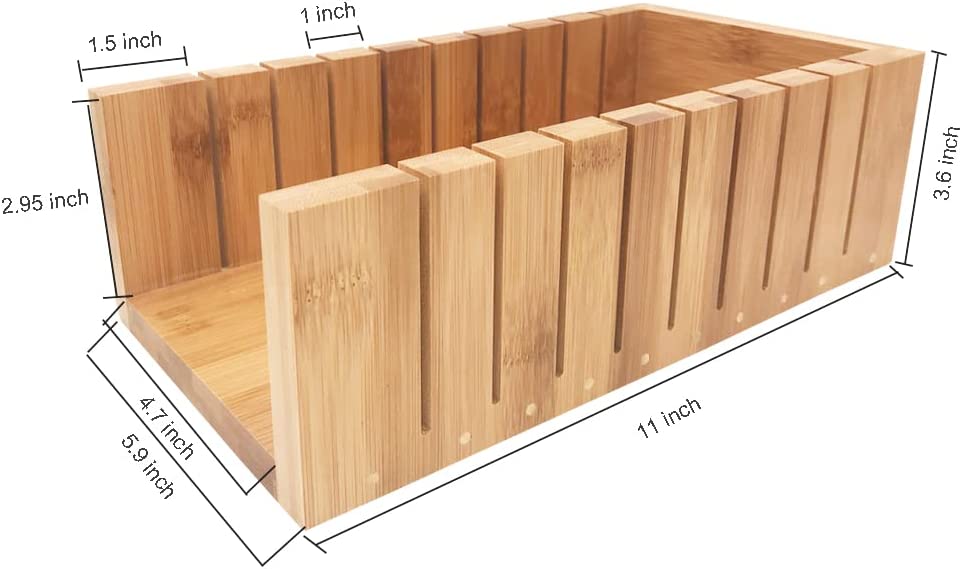 Ensemble de coupe-savon en bois - Coupe-savon ondulé et droit
