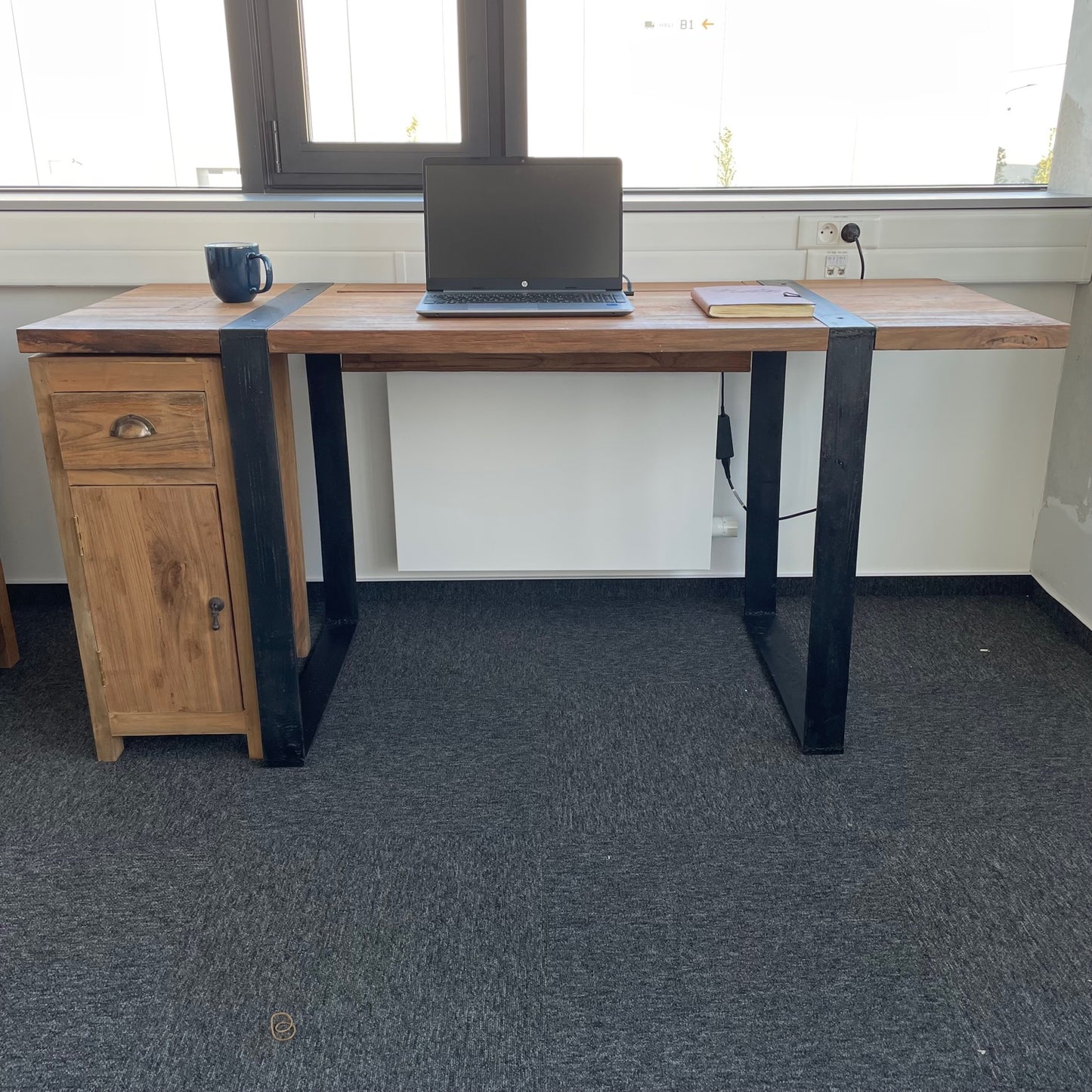 Table de bureau 160x60x75cm (tiroir non inclus)