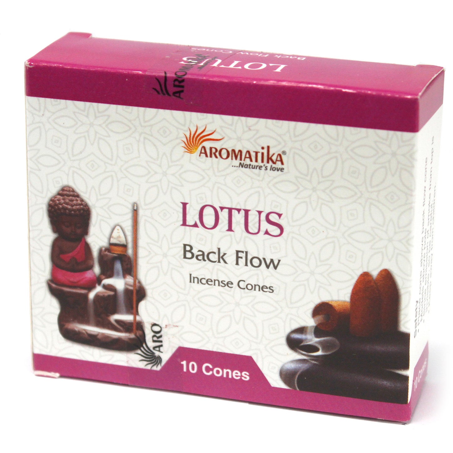 10 cônes d'encens à reflux Aromatika - Lotus