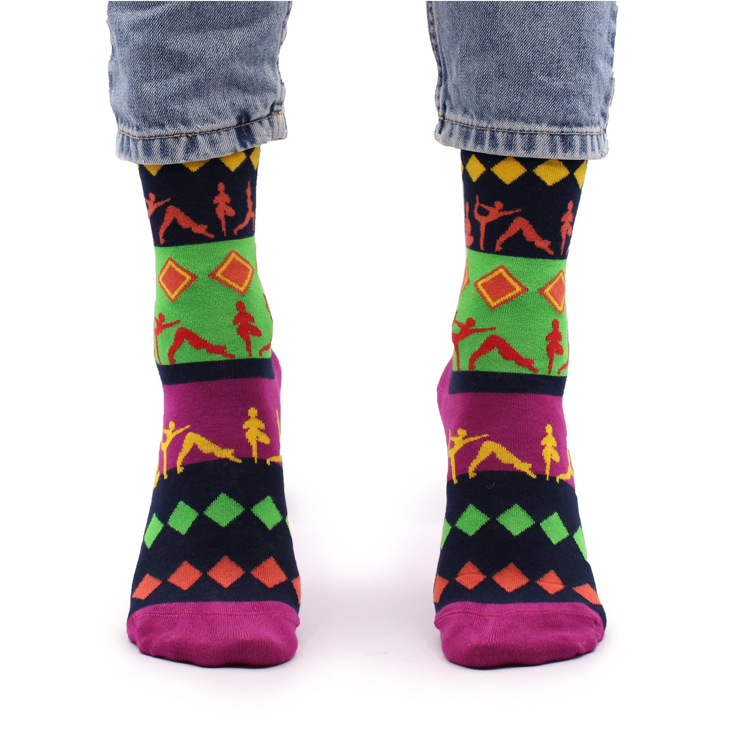 Chaussettes en bambou Hop Hare (P/M) - Poses de yoga