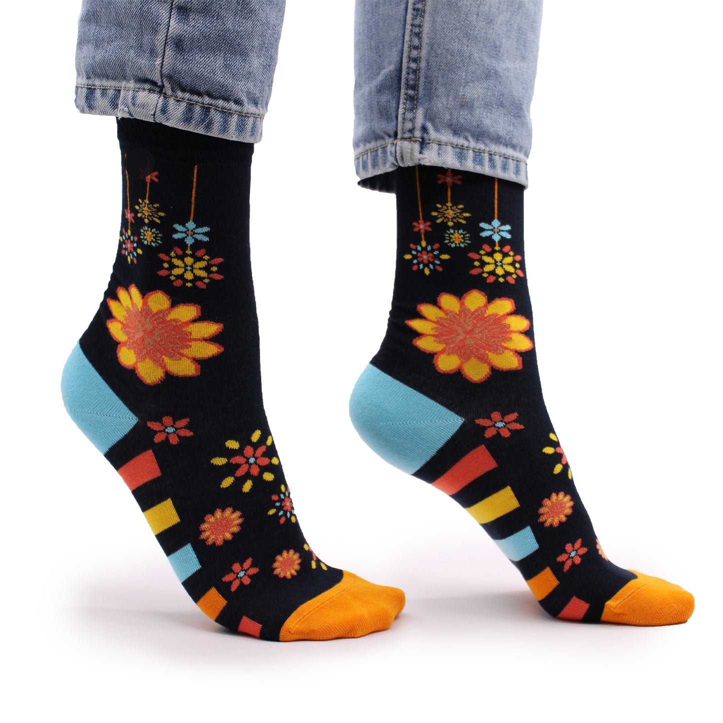 Chaussettes Hop Hare (41-46) - Fleurs Mandala