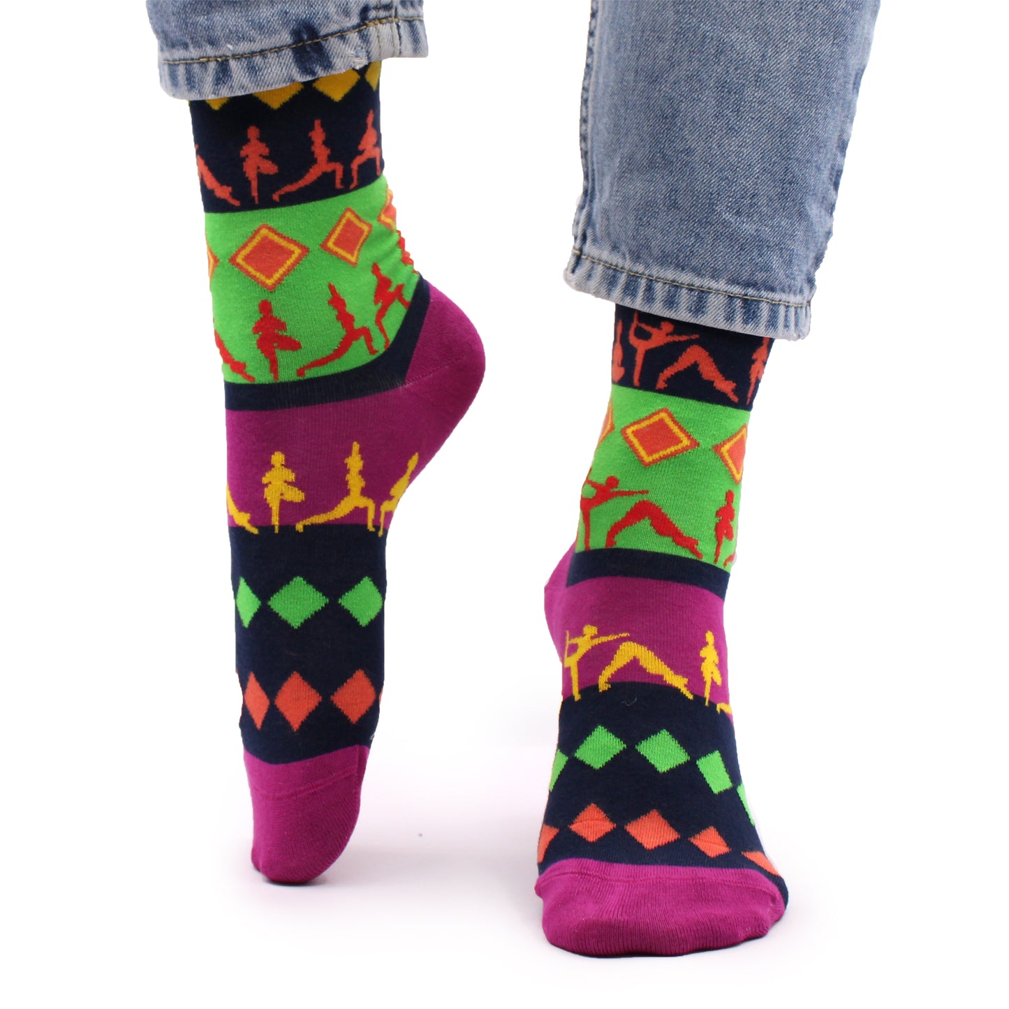Chaussettes en bambou Hop Hare (P/M) - Poses de yoga