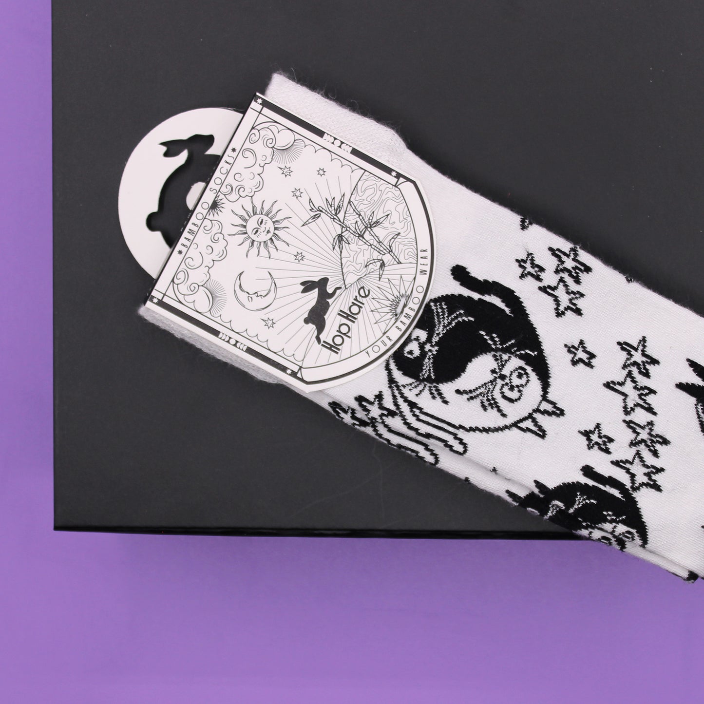 Chaussettes en bambou Hop Hare (P/M) - Ying Yang