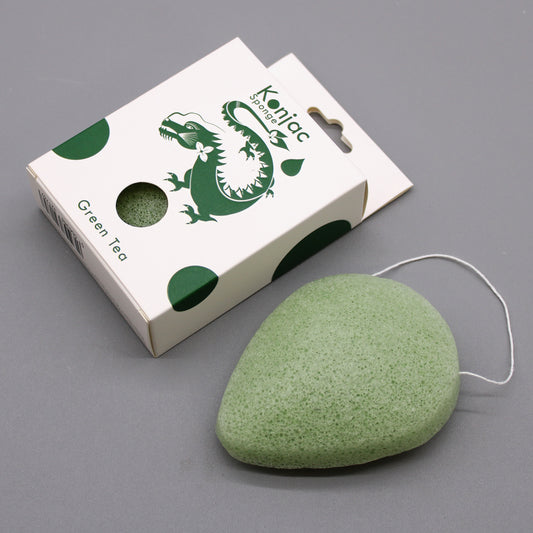Éponge Konjac Visage - Thé Vert - Protectrice