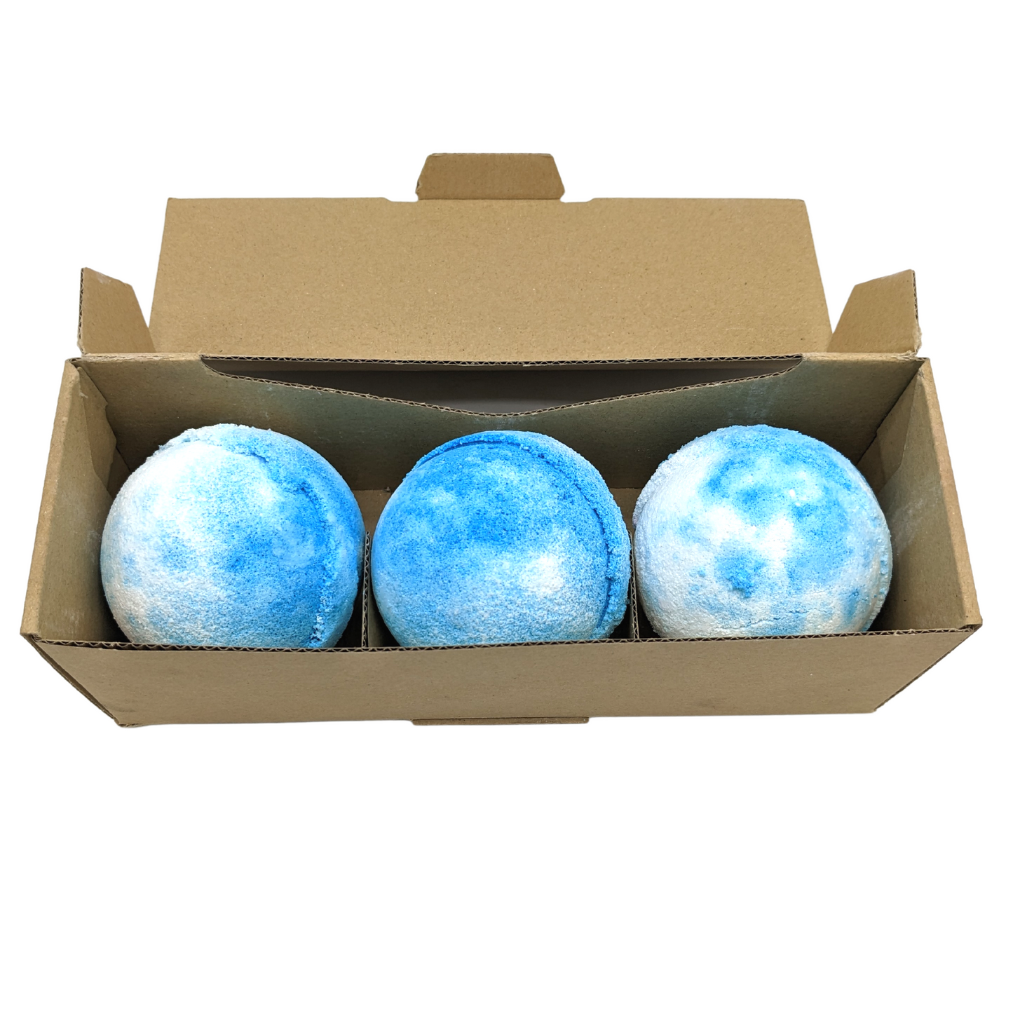3 bombes de bain Sweet Angel - Bleu et blanc