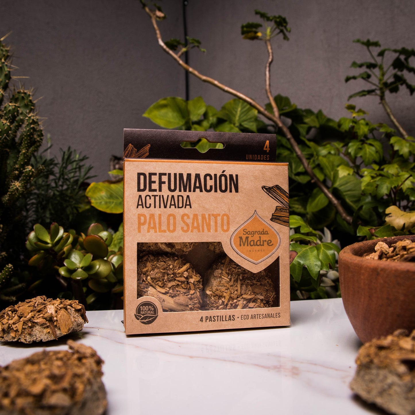 Comprimés d'encens en résine x 4 Palo Santo