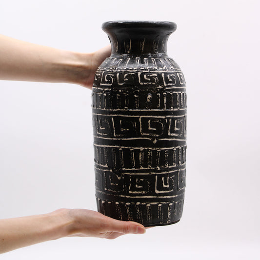 Vase en céramique grecque antique - Chocolat