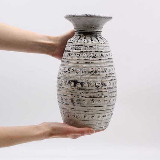 Vase classique en céramique - Crème