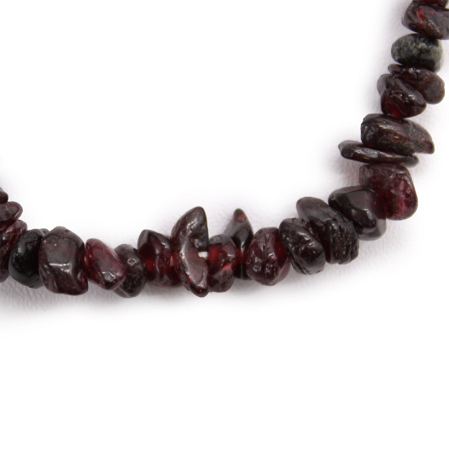Bracelet en fragments de pierres précieuses - Grenat sanguin