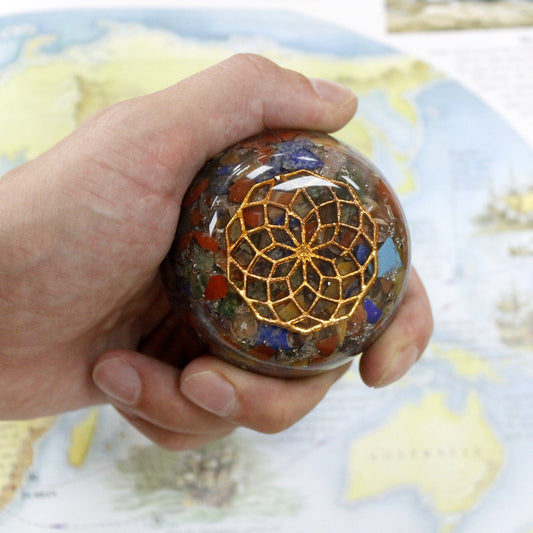 Orgonite de bureau - Pierre d'améthyste