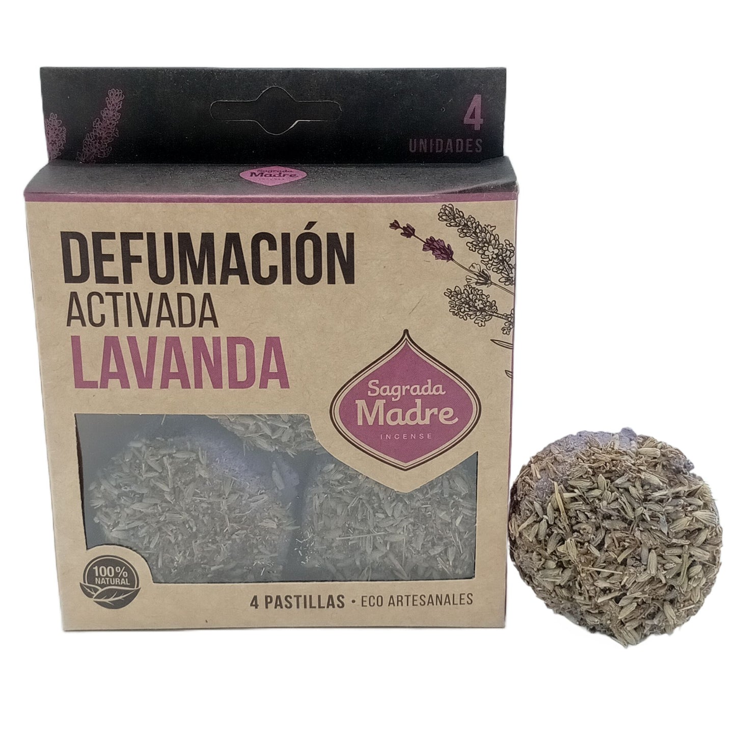 Comprimés d'encens en résine x 4 Lavande
