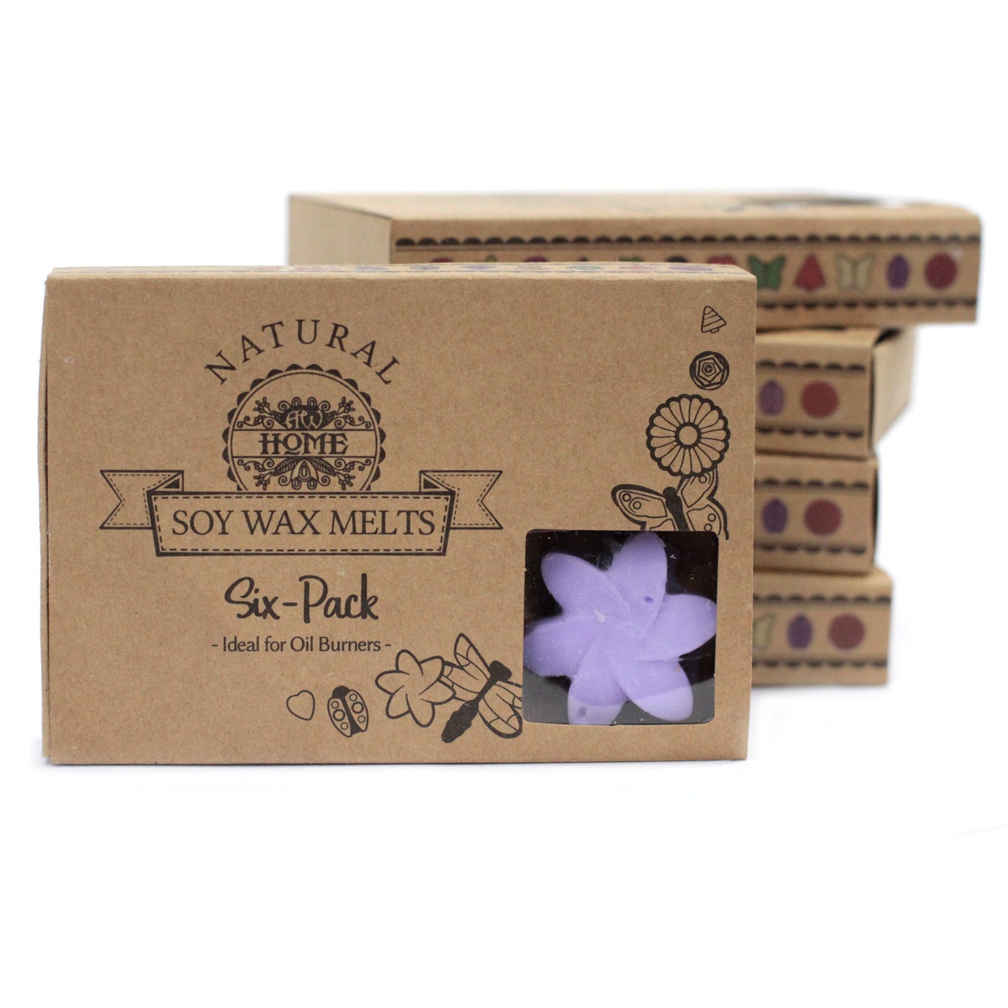 Coffret de 6 fondants à la cire de soja - Champs de lavande
