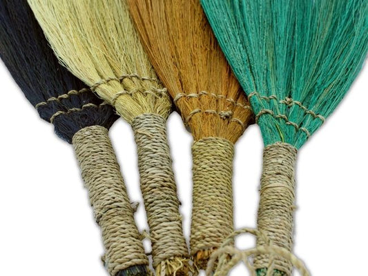 Ensemble 4 - Balai éventail Pampas - Couleurs et tailles variées