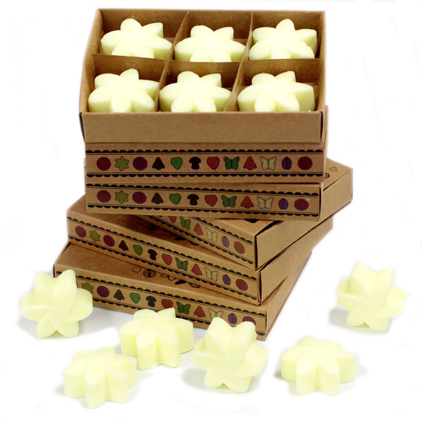 Boîte de 6 crayons à la cire de soja - Citron