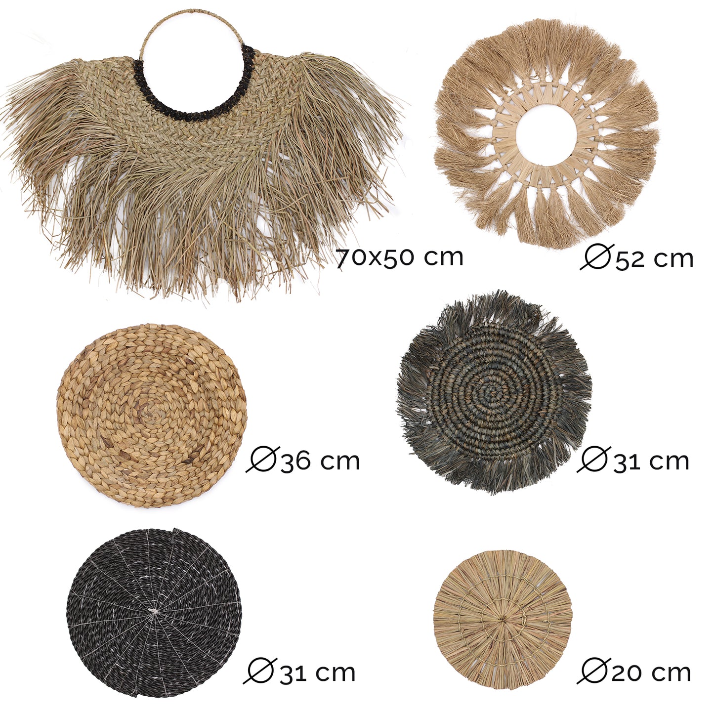 Ensemble de six peintures naturelles - Collection Bintang