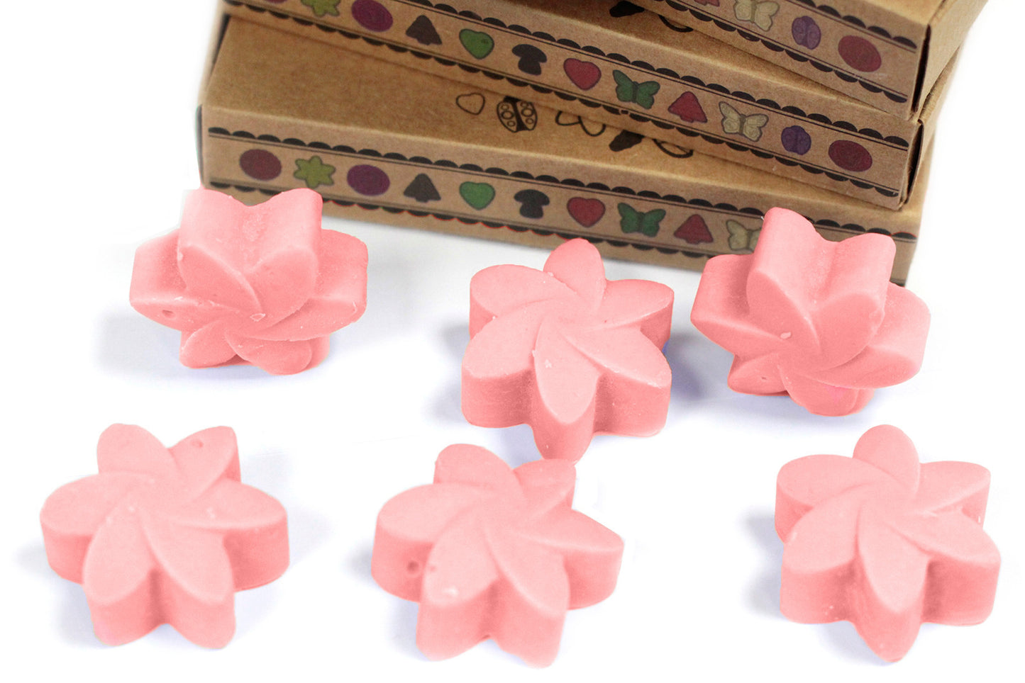 Coffret de 6 fondants à la cire de soja - Magnolia japonais
