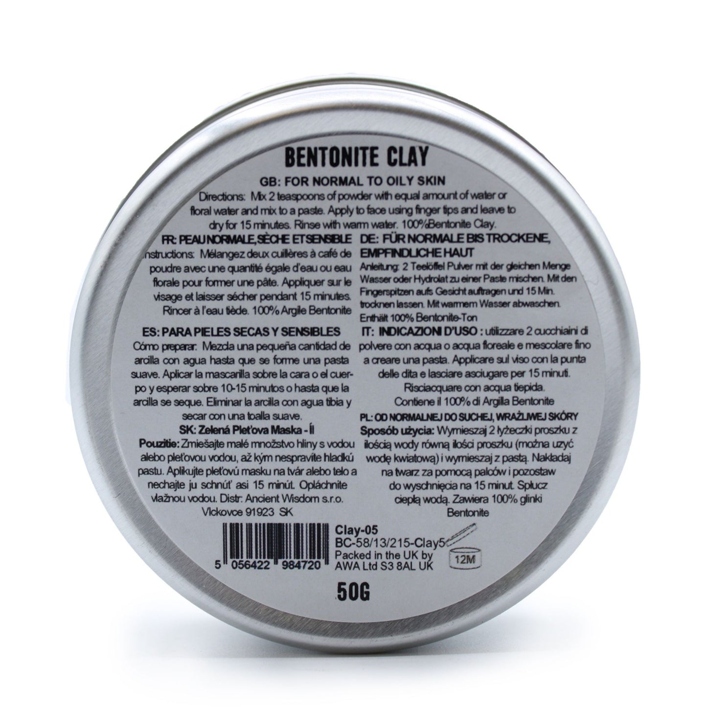 Argile bentonite 80 g